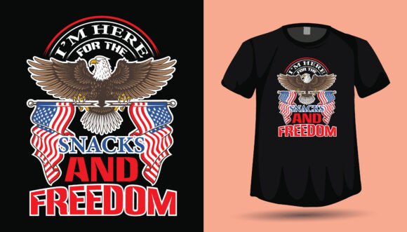 4th of July USA Premium Tshirt Design: Graphics for Branding
