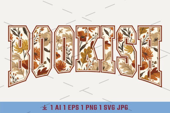 Boho Flower Book Graphics for Fall T-Shirt Designs