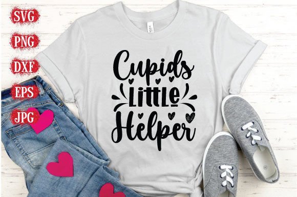 Cupid's Little Helper: T-Shirt Designs & Graphics