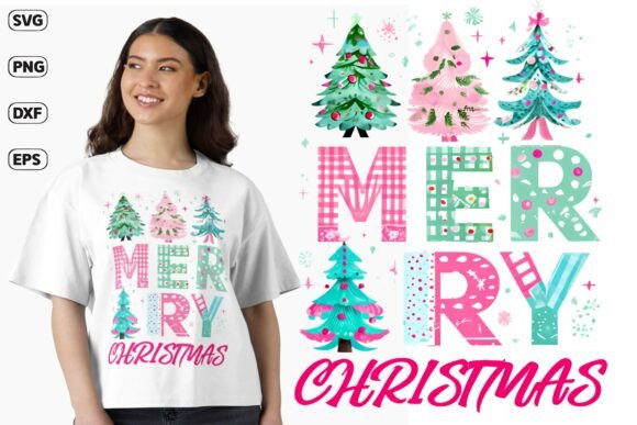 Cute Merry Christmas Tree SVG Design: Graphics & T-Shirt Review