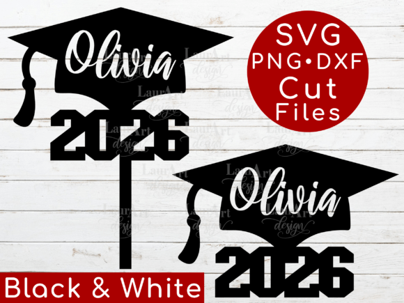 Graduation Cake Topper 2026 Graduate Hat for T-Shirt Designs