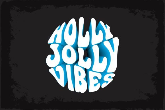 Holly Jolly Vibes 3D T Shirt Design