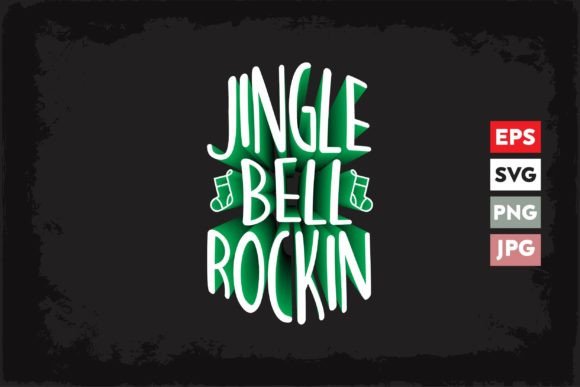 Jingle Bell Rockin 3D Text Effect Design