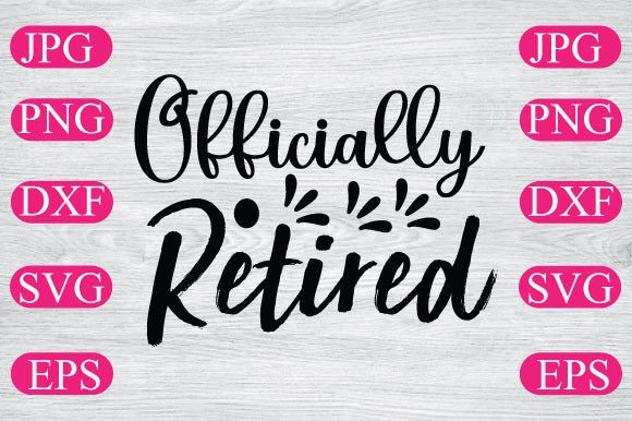 Officially Retired: Graphics and T-Shirt Designs