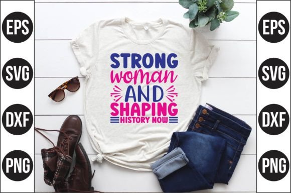 Strong Woman Graphics for T-Shirt Designs